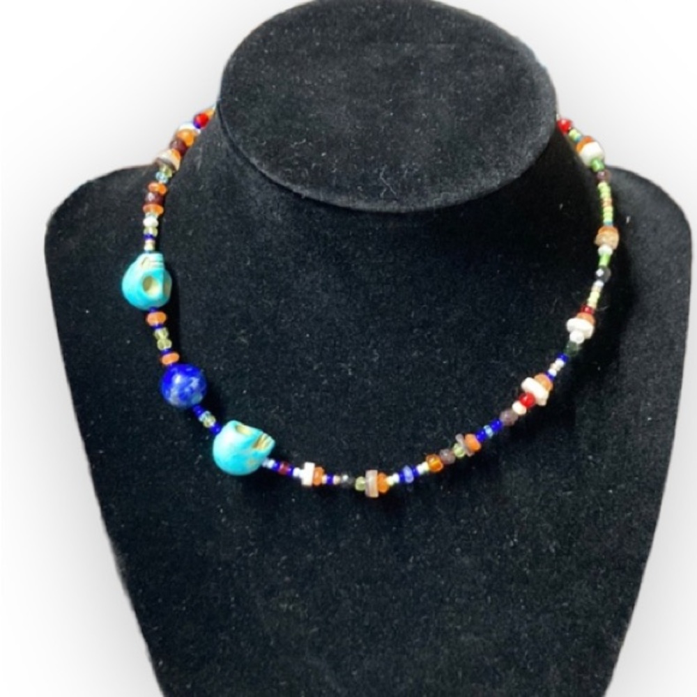 Native made beaded wrap bracelet/choker